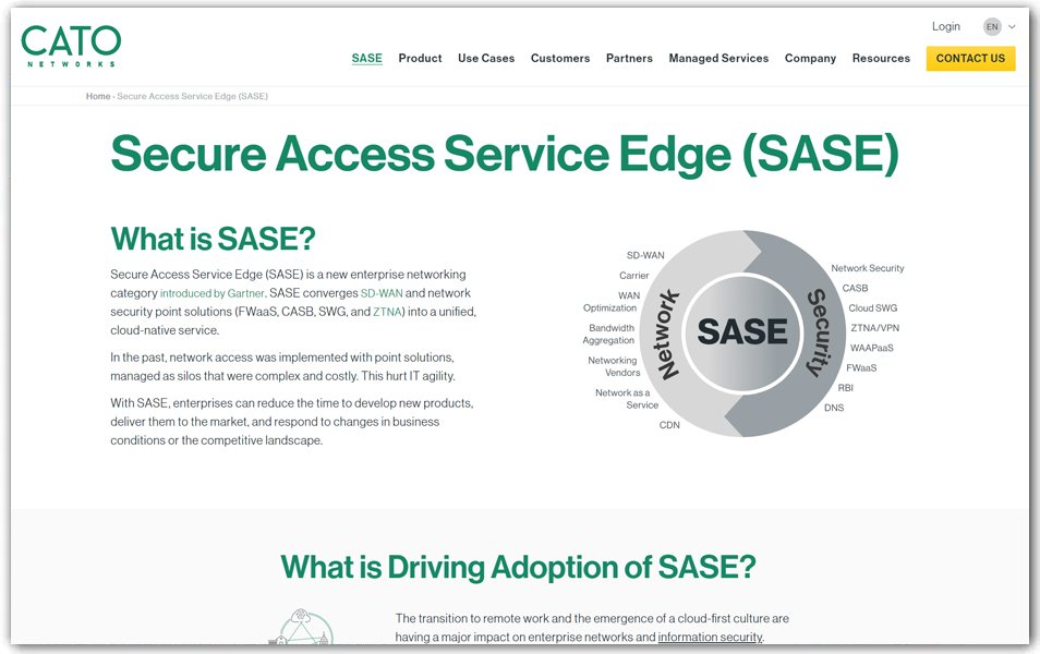 Catonetworks - Secure Access Service Edge (SASE) Tools