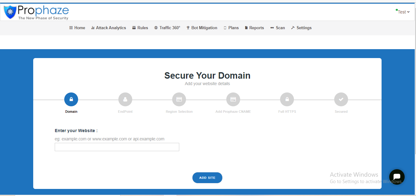 Secure Your Domain - Prophaze WAF