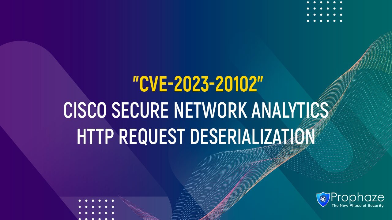 CVE-2023-20102 : CISCO SECURE NETWORK ANALYTICS HTTP REQUEST DESERIALIZATION