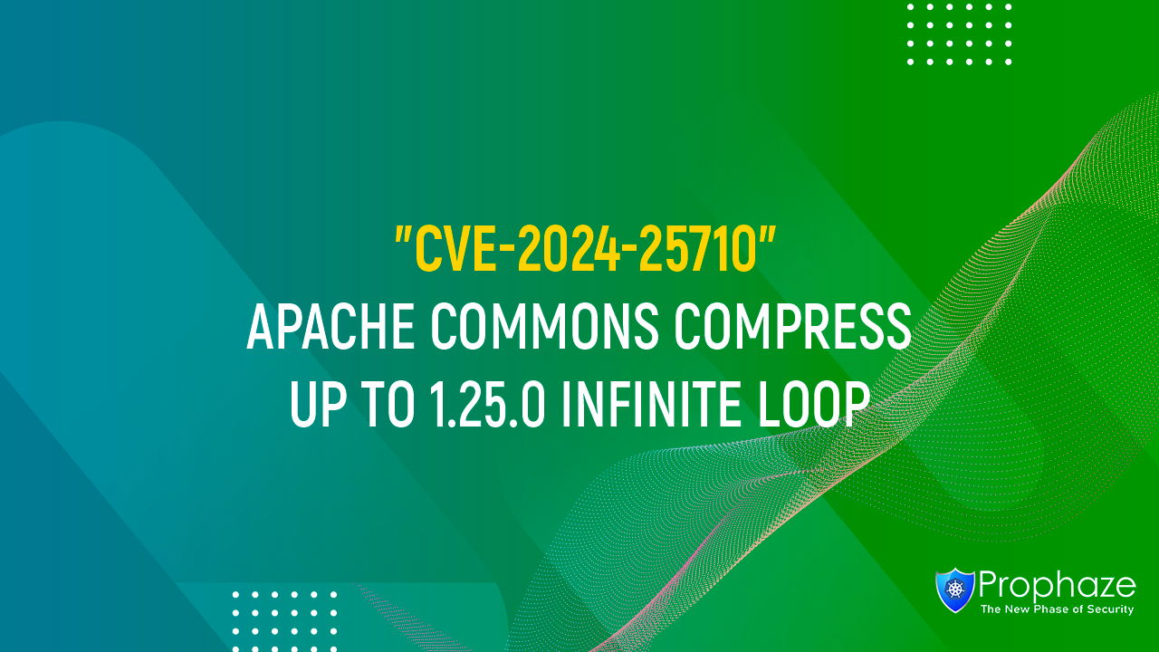 CVE-2024-25710 : APACHE COMMONS COMPRESS UP TO 1.25.0 INFINITE LOOP