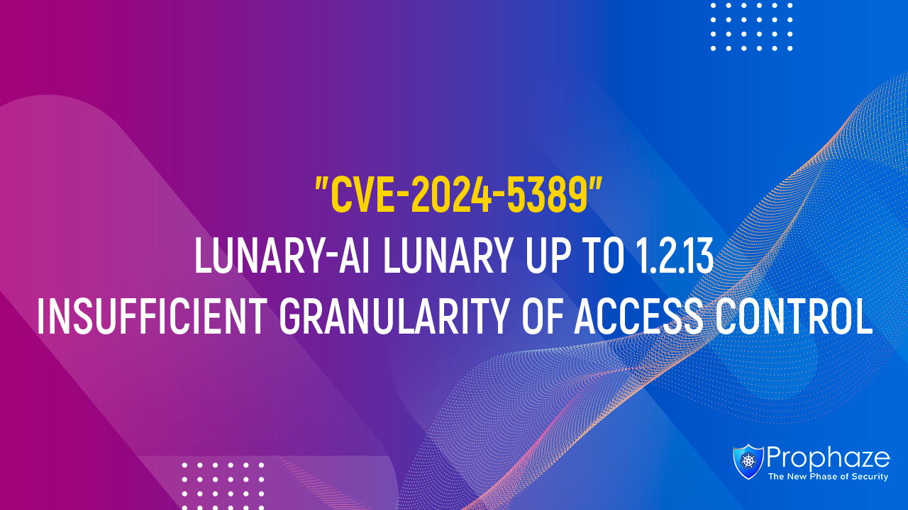 CVE-2024-5389 : LUNARY-AI LUNARY UP TO 1.2.13 INSUFFICIENT GRANULARITY OF ACCESS CONTROL