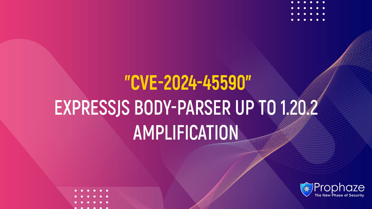 CVE-2024-45590 : EXPRESSJS BODY-PARSER UP TO 1.20.2 AMPLIFICATION