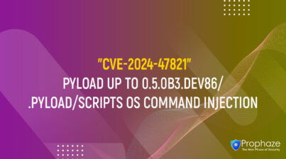 CVE-2024-47821 : PYLOAD UP TO 0.5.0B3.DEV86/ .PYLOAD/SCRIPTS OS COMMAND INJECTION