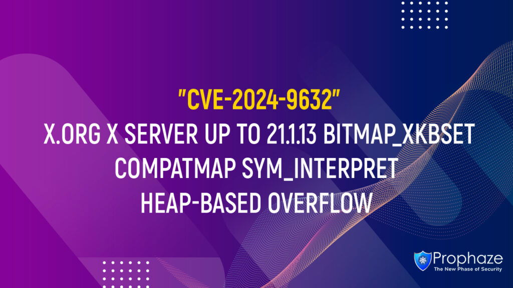 CVE-2024-9632 : X.ORG X SERVER UP TO 21.1.13 BITMAP_XKBSETCOMPATMAP SYM_INTERPRET HEAP-BASED OVERFLOW