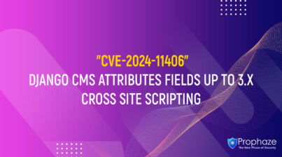 CVE-2024-11406 : DJANGO CMS ATTRIBUTES FIELDS UP TO 3.X CROSS SITE SCRIPTING