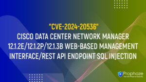 CVE-2024-20536 : CISCO DATA CENTER NETWORK MANAGER 12.1.2E/12.1.2P/12.1.3B WEB-BASED MANAGEMENT INTERFACE/REST API ENDPOINT SQL INJECTION