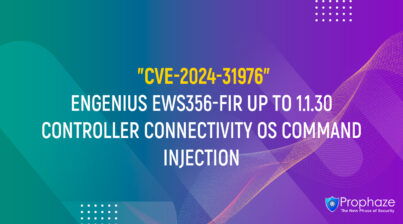 CVE-2024-31976 : ENGENIUS EWS356-FIR UP TO 1.1.30 CONTROLLER CONNECTIVITY OS COMMAND INJECTION