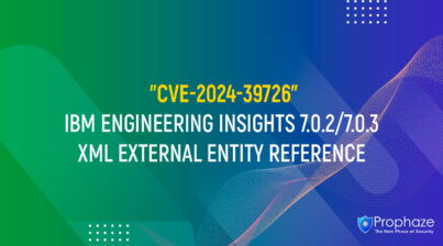 CVE-2024-39726 : IBM ENGINEERING INSIGHTS 7.0.2/7.0.3 XML EXTERNAL ENTITY REFERENCE