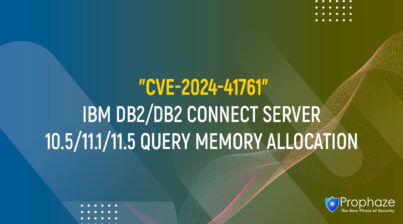 CVE-2024-41761 : IBM DB2/DB2 CONNECT SERVER 10.5/11.1/11.5 QUERY MEMORY ALLOCATION