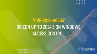 CVE-2024-46463 : ORIZON UP TO 2024.3 ON WINDOWS ACCESS CONTROL