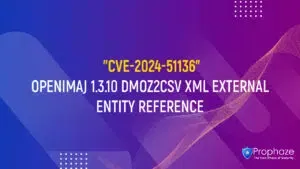 CVE-2024-51136 : OPENIMAJ 1.3.10 DMOZ2CSV XML EXTERNAL ENTITY REFERENCE