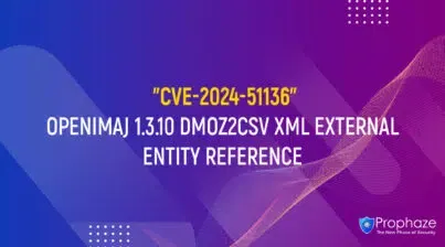 CVE-2024-51136 : OPENIMAJ 1.3.10 DMOZ2CSV XML EXTERNAL ENTITY REFERENCE