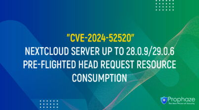 CVE-2024-52520 : NEXTCLOUD SERVER UP TO 28.0.9/29.0.6 PRE-FLIGHTED HEAD REQUEST RESOURCE CONSUMPTION