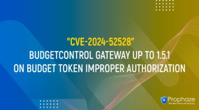 CVE-2024-52528 : BUDGETCONTROL GATEWAY UP TO 1.5.1 ON BUDGET TOKEN IMPROPER AUTHORIZATION