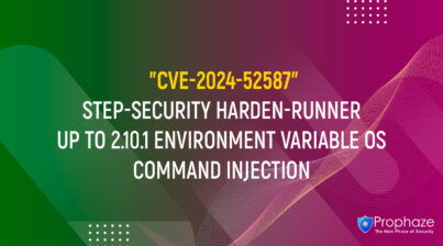 CVE-2024-52587 : STEP-SECURITY HARDEN-RUNNER UP TO 2.10.1 ENVIRONMENT VARIABLE OS COMMAND INJECTION