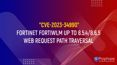 CVE-2023-34990 : FORTINET FORTIWLM UP TO 8.5.4/8.6.5 WEB REQUEST PATH TRAVERSAL