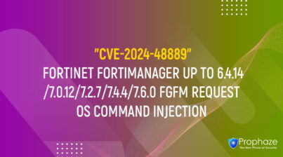 CVE-2024-48889 : FORTINET FORTIMANAGER UP TO 6.4.14/7.0.12/7.2.7/7.4.4/7.6.0 FGFM REQUEST OS COMMAND INJECTION