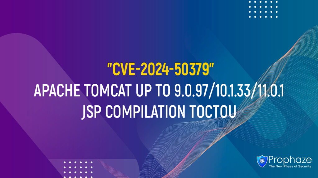 CVE-2024-50379 : APACHE TOMCAT UP TO 9.0.97/10.1.33/11.0.1 JSP COMPILATION TOCTOU